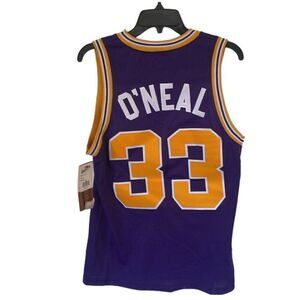 Retro Brand Men Shaquille O'Neal Purple LSU Tigers Alumni Basketball Jersey SZ S